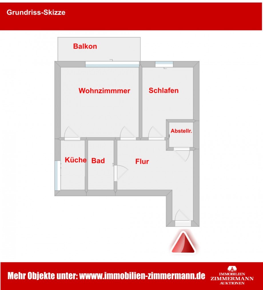 Grundriss-Skizze Etagenwohnung B�sum