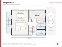 Grundriss_Erdgeschoss_Buesum Ruheoase in B�sum - gro�z�giges Wohnen mit Wintergarten und Traumgarten