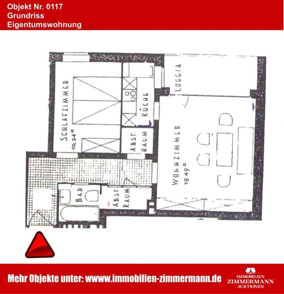 Grundriss Etagenwohnung B�sum