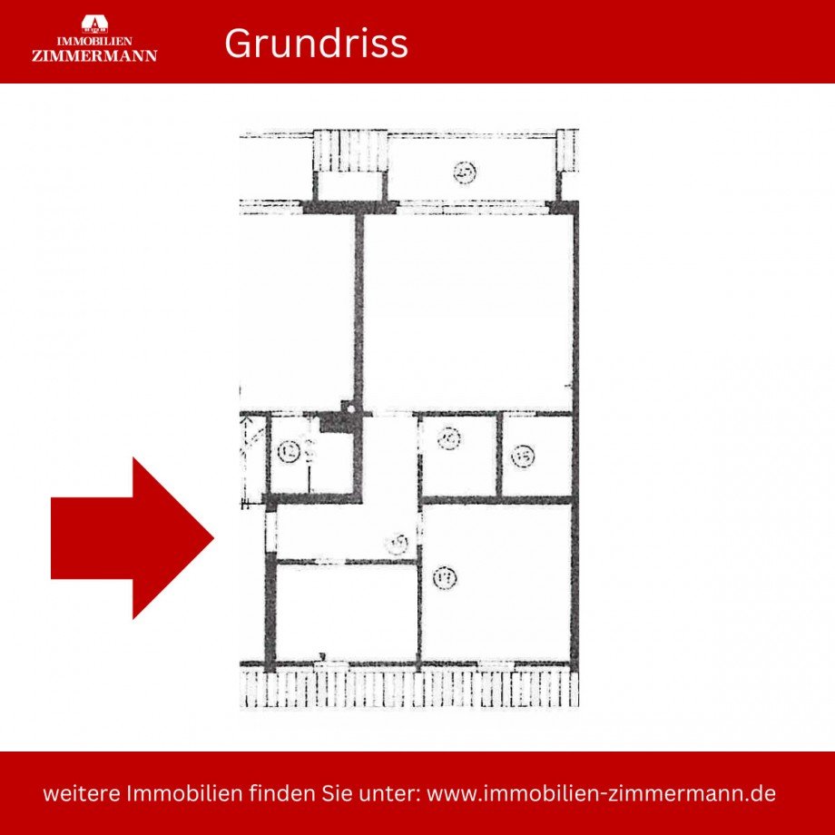 Grundriss Etagenwohnung B�sum