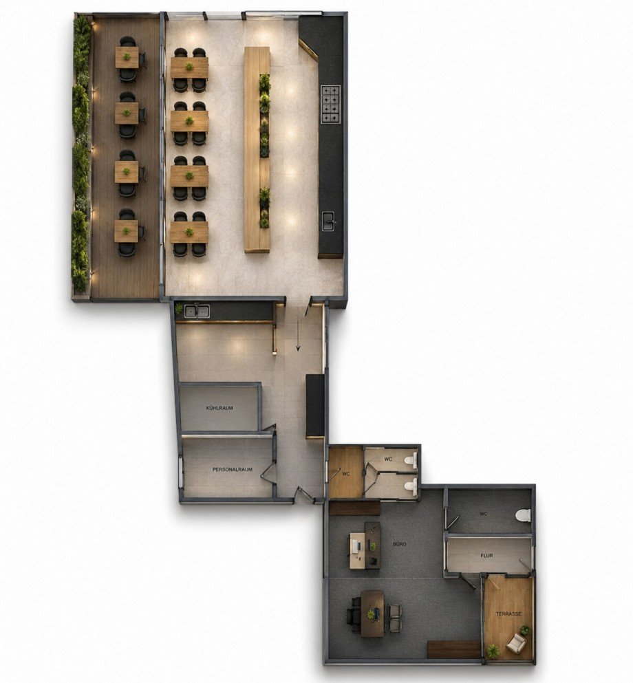 Grundriss-Alleestra�e 5 Gastronomie B�sum