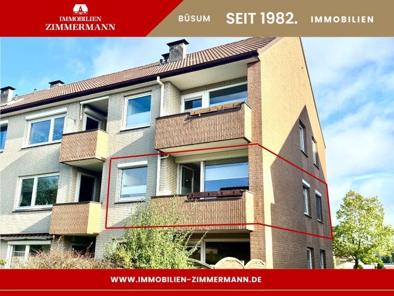 Hausansicht B�sum Etagenwohnung Nordsee. Design. Zuhause. | Moderne 2-Zimmer ETW mit Sonnen-Loggia in top Urlaubslage!