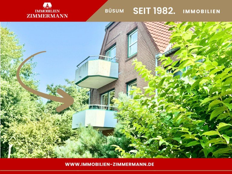 Hausansicht B�sum Etagenwohnung Sonnenunterg�nge gibt�s hier im Abo - 2-Zimmer auf Eigenland