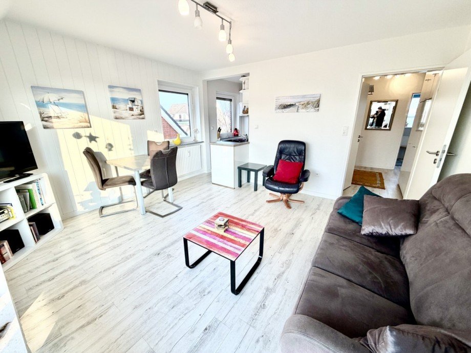 Wohnzimmer Dachgeschosswohnung B�sum