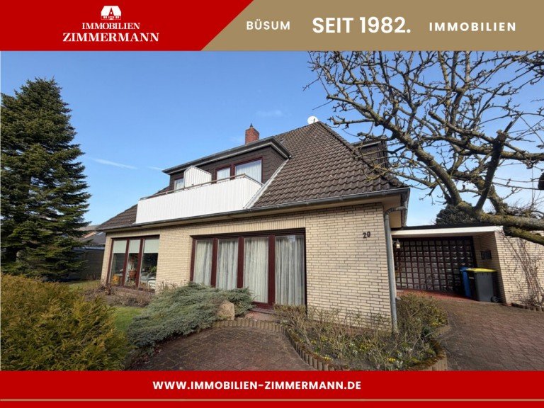 Hausansicht B�sum Einfamilienhaus Zentrale Lage. Viel Platz. Noch mehr Potenzial.