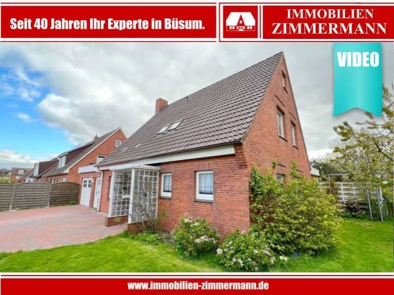 Hausansicht B�sum Einfamilienhaus Einmalige Lage am Kurpark! | Gepflegtes Einfamilienhaus mit FEWO im OG direkt am Deich!