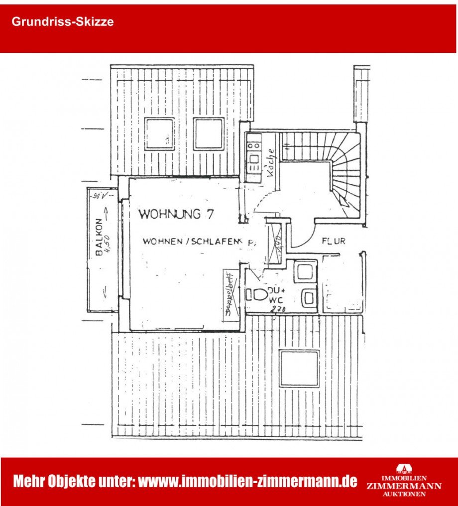 Grundriss Etagenwohnung B�sum