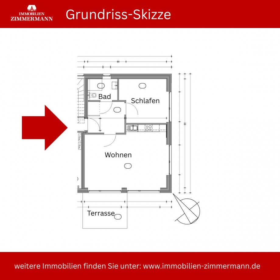 Grundriss Erdgeschosswohnung Norddeich