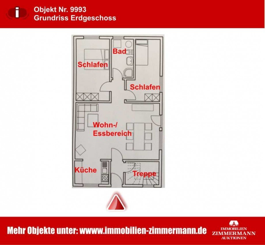 Grundriss Erdgeschoss Doppelhaush�lfte B�sum