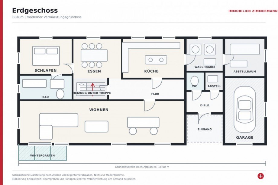 Grundriss_Erdgeschoss_Immobilien_Zimmermann Einfamilienhaus B�sum