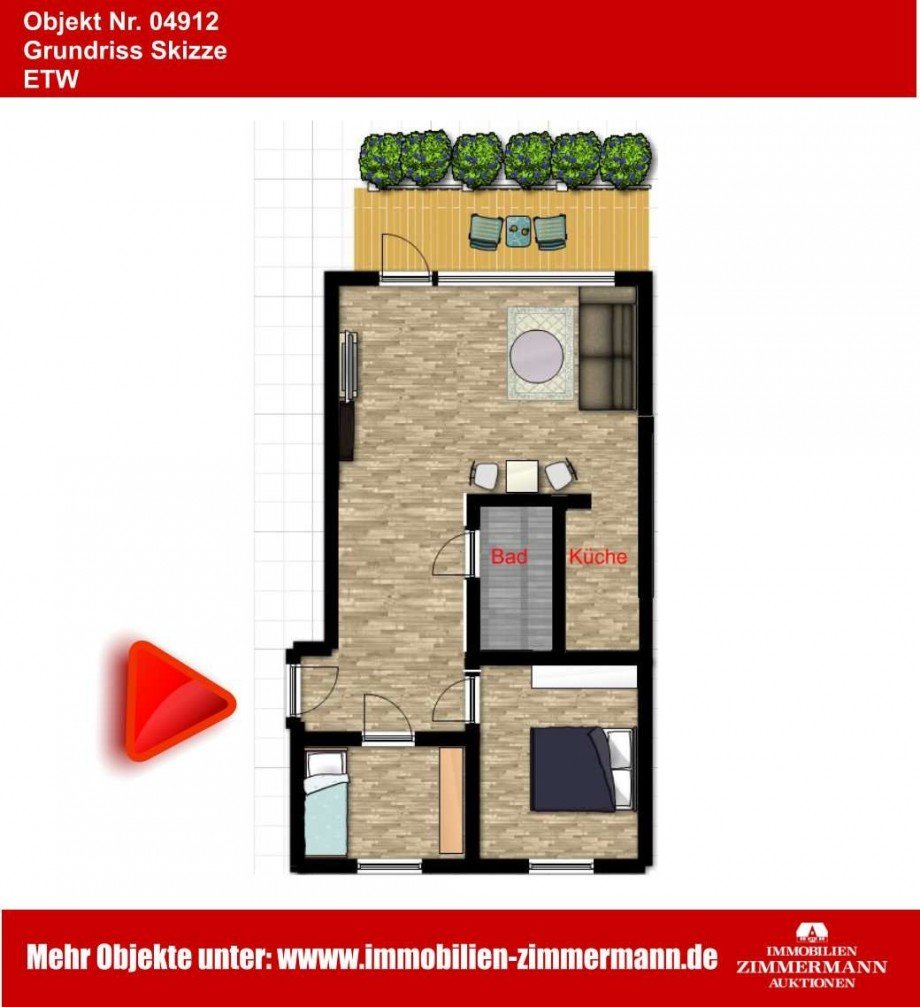 Grundriss Dachgeschosswohnung B�sum