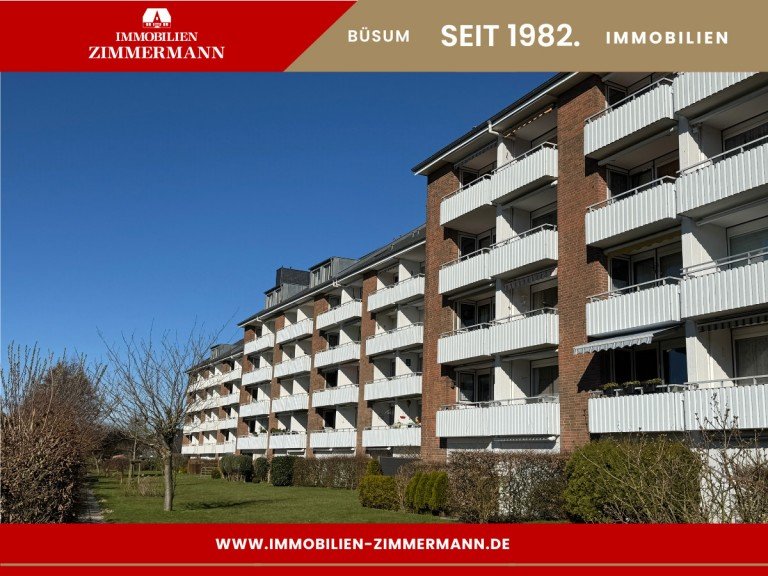 Hausansicht B�sum Etagenwohnung Dem Meer so nah! | Gepflegte 2-Zimmer ETW in guter Urlaubslage auf Eigenland mit Weitblick!