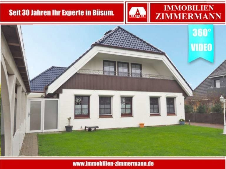 Hausansicht B�sum Einfamilienhaus Leben & Vermieten an der Nordsee! | Modernisiertes EFH im Herzen von Stinteck auf Eigenland!