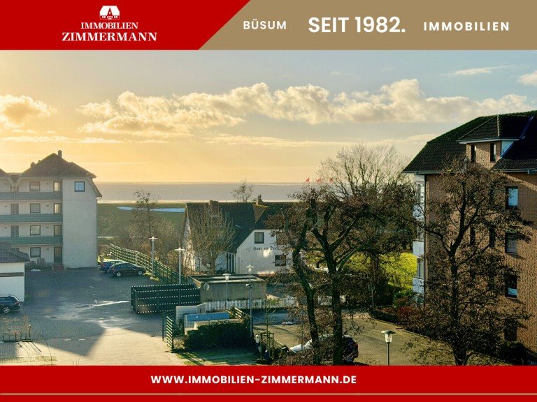 Ausblick B�sum Etagenwohnung Aufwachen mit Meerblick - Dein Platz an der Nordsee