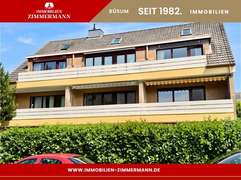 Hausansicht B�sum Terrassenwohnung Urlaubsgef�hl das ganze Jahr - moderne Erdgeschosswohnung nahe Nordsee & Lagune