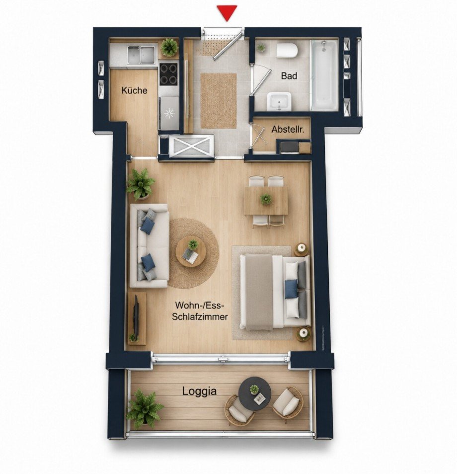 Grundriss Etagenwohnung B�sum
