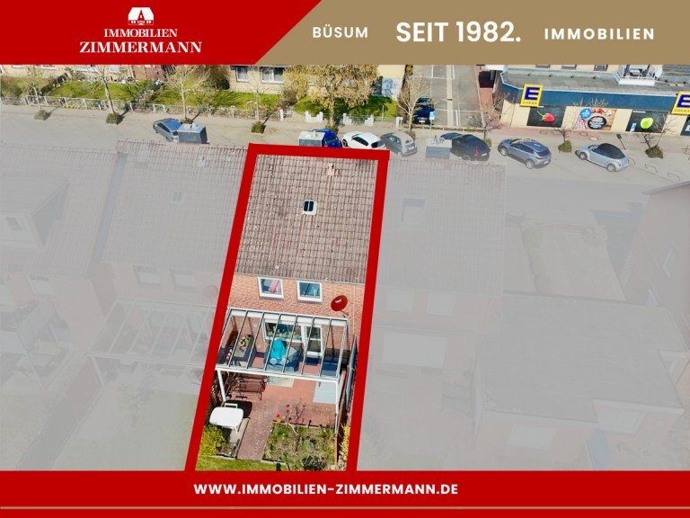 Luftbild B�sum Reihenhaus Nordsee-Flair inklusive: Charmantes Reihenhaus in bester Lage!