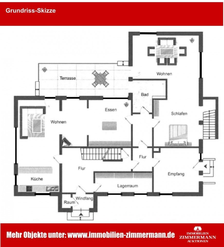 Grundriss Erdgeschoss Haus Hedwigenkoog
