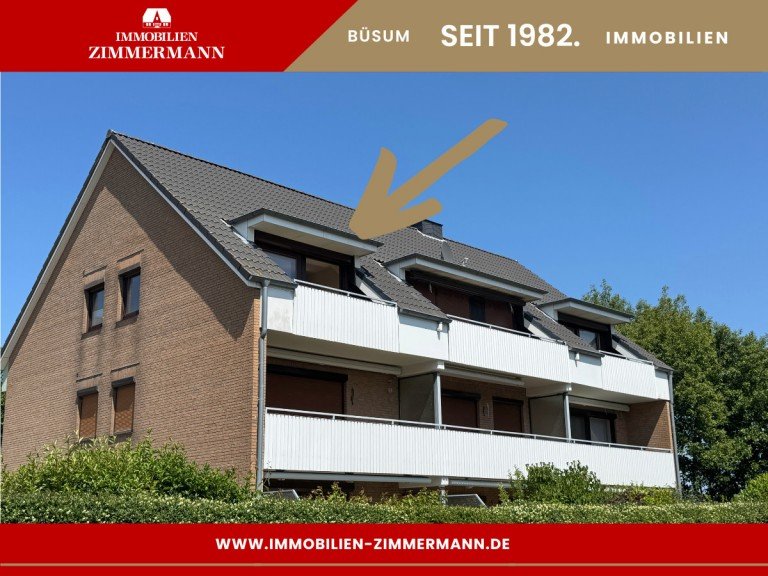 Hausansicht B�sum Etagenwohnung 2,5 Zimmer - Rohdiamant mit Zukunft
