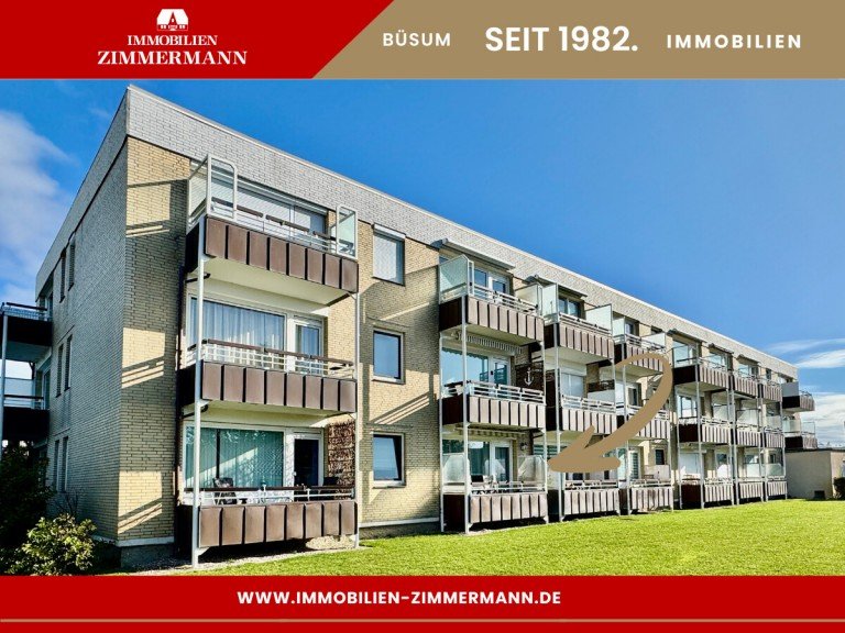 Hausansicht B�sum Erdgeschosswohnung Meerweh gestillt: 2-Zimmer Wohnen an der Lagune
