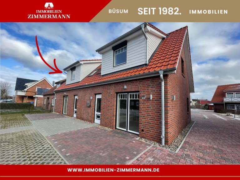 Hausansicht B�sum Maisonettewohnung Nordsee-Lifestyle: Moderne Wohnung im Herzen von B�sum