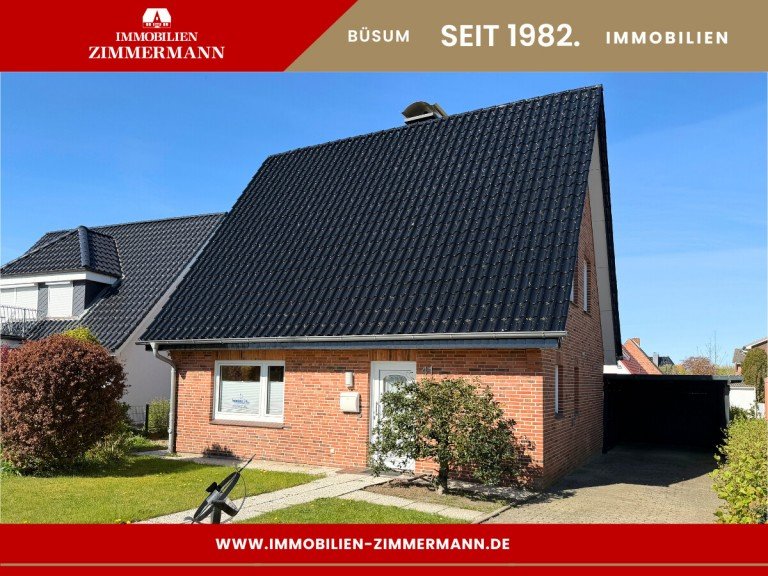 Hausansich B�sum Einfamilienhaus K�stengl�ck auf Eigenland - maritimes Ferienhaus mit Garten & Vermietungspotenzial