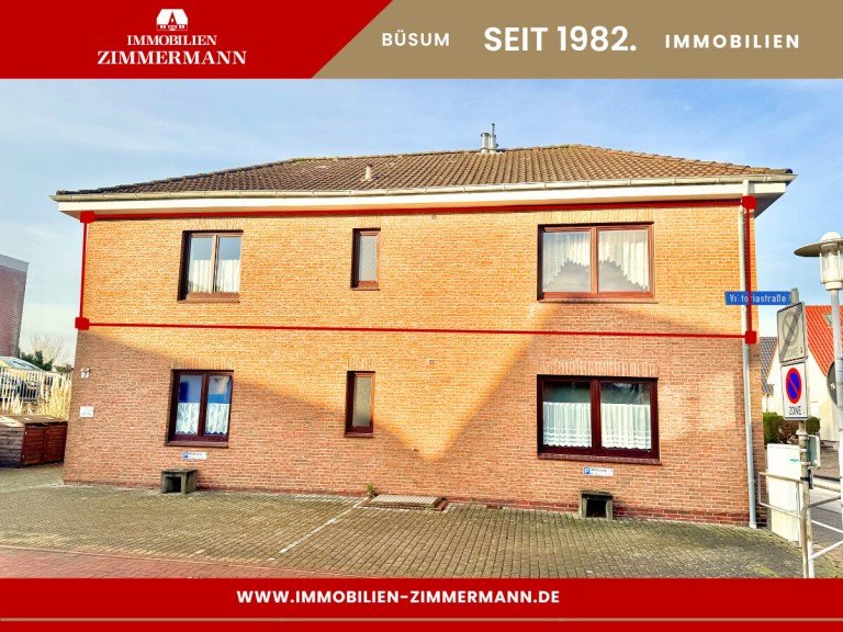 Hausansicht B�sum Etagenwohnung Mitten im Ort, mitten im Leben - Ihr Platz an der Nordsee