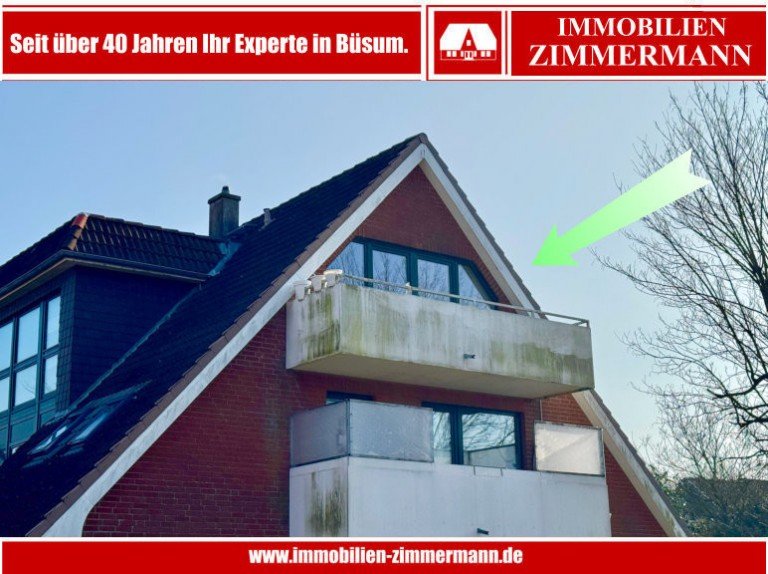 Hausansicht B�sum Etagenwohnung �ber den D�chern B�sums! | 1-Zimmer ETW mit viel Potential an der Lagune!