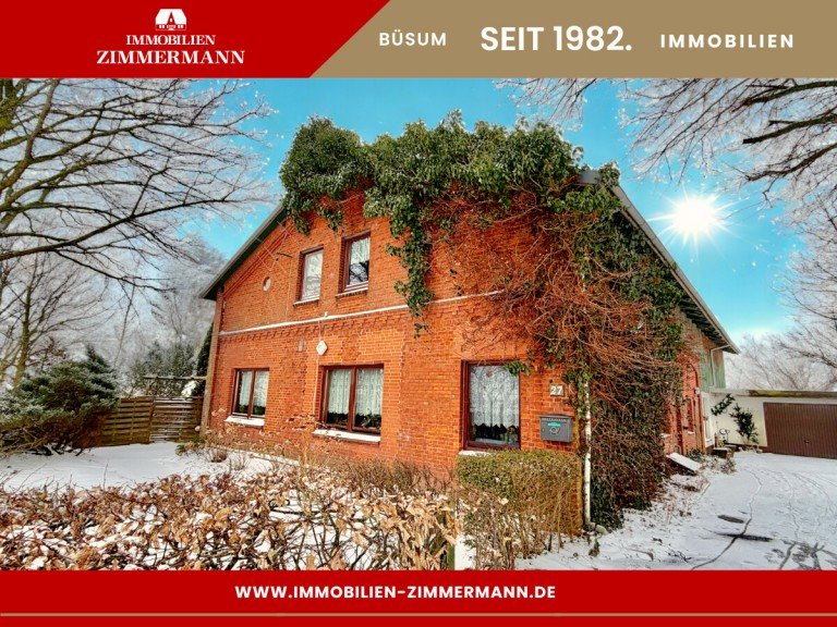 Hausansicht Reinsb�ttel Resthof F�r Macher, Tr�umer und Schrauber: Bauernhaus mit ausgebauter Scheune auf ca 1.000 m�