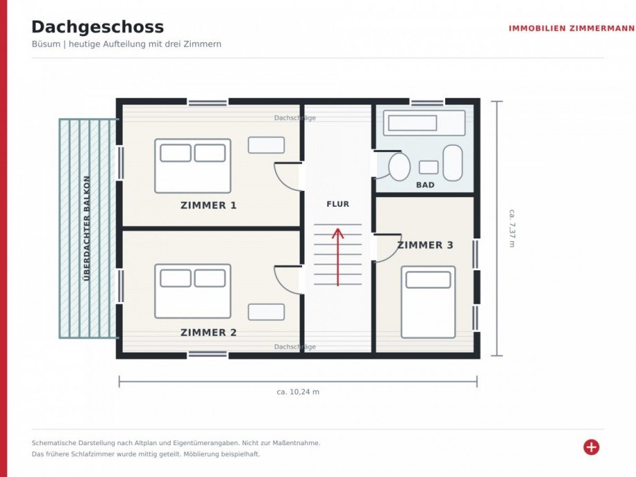 Grundriss_Dachgeschoss_Buesum Einfamilienhaus B�sum