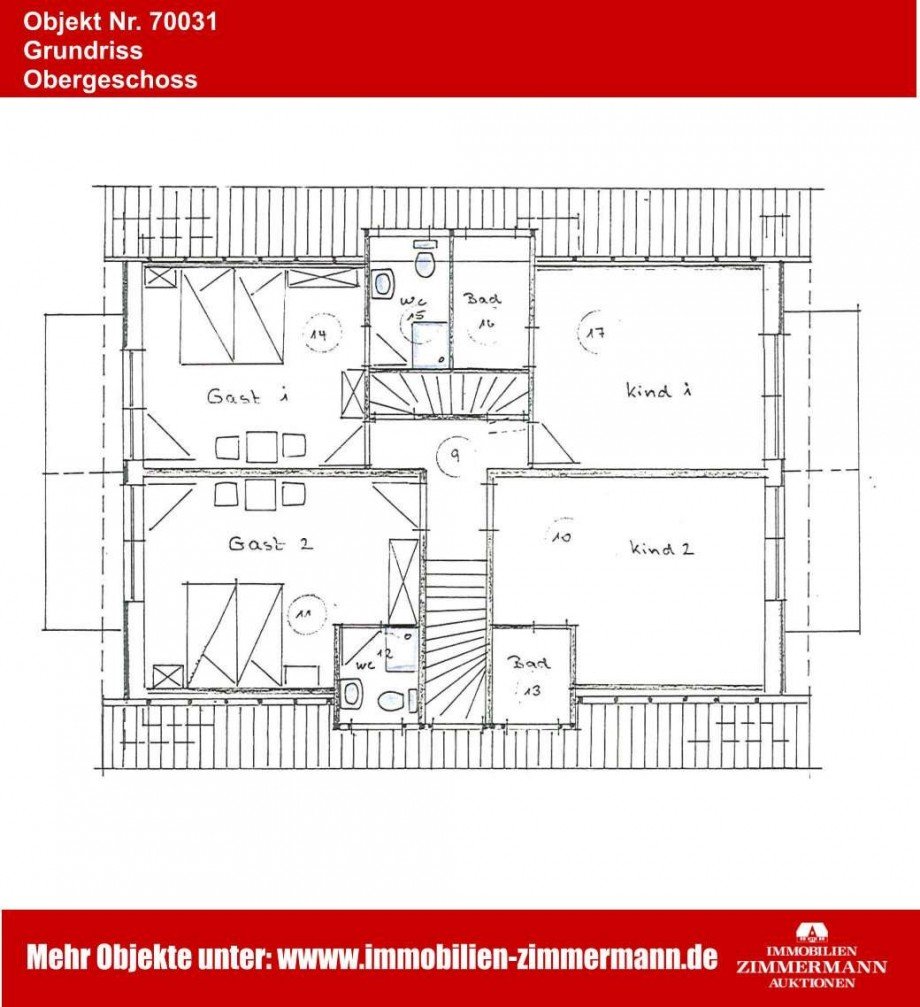 Grundriss Obergeschoss Einfamilienhaus B�sum