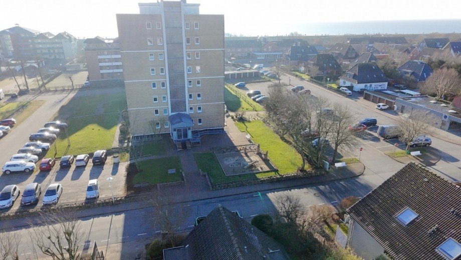 Luftbild Lage Mehrfamilienhaus B�sum