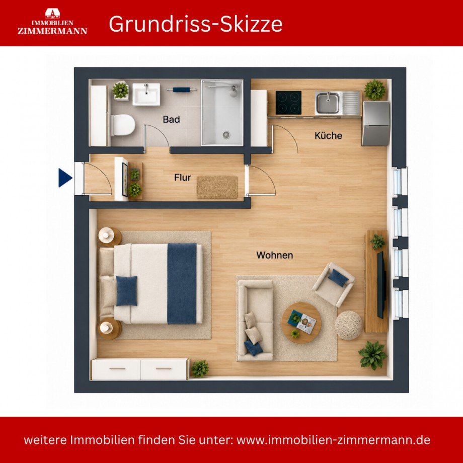 Grundriss Dachgeschosswohnung B�sum