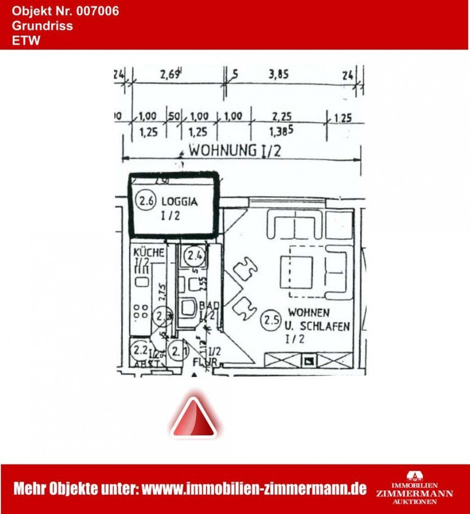 Grundriss Etagenwohnung B�sum