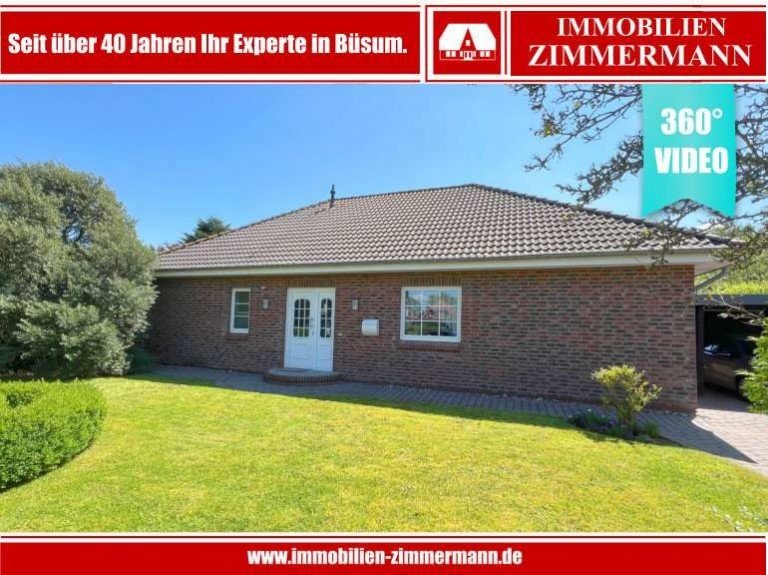 Hausansicht B�sumer Deichhausen Bungalow Altersgerechter Wohntraum ! | Ansprechender 5-Zimmer Bungalow in ruhiger Wohnlage!